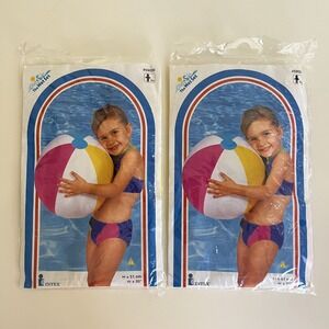 Intex 20" Beach Ball #59020 The Wet Set NOS‎ Sealed Lot 2 Vintage 1994